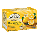 Twinings Of London Tea Bags Herbal Revive Lemon & Ginger Caffeine Free 1.06 Oz Left Picture